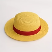 cheap Shoes &amp; Accessories-Hat / Cap Inspired by One Piece Monkey D. Luffy Anime Cosplay Accessories Hat Men&#039;s Women&#039;s Cosplay Halloween Costumes