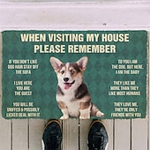 cheap Doormats-Cute Dogs Doormat Floor Mats Washable Rugs Kitchen Mat Non-Slip Oil Proof Rug Indoor Outdoor Mat Bedroom Decor Bathroom Mat Entrance Rug