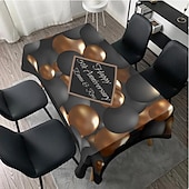 baratos Presentes Personalizados-Toalha de Mesa Personalizada Cobertura Retangular de Mesa Para Decoração Interna Externa Tamanho Total Anti Sujeira e À Prova de Óleo