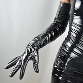 levne Gotické oděvy-Operní rukavice Dlouhé rukavice Rukavice Punk a gotika PU kůže Pro Disko Kostýmová hra Karneval Dámské Kostýmní šperky Módní šperky