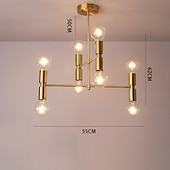 Χαμηλού Κόστους Σχέδιο Sputnik-led μενταγιόν 55/100cm φωτιστικό οροφής ρυθμιζόμενο ύψος μενταγιόν μοντέρνο φωτιστικό οροφής μέσα του αιώνα για σαλόνι, τραπεζαρία, κουζίνα