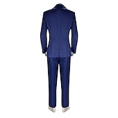 baratos Vestidos-Retro Vintage Loucos anos 20 Anos 20 Roupa Ternos / Conjuntos e Blazeres Cavalheiro Mafioso Homens Carnaval Ano Novo Traje de festa para noite Mascarilha Festa de Solteira Adulto Casaco Colete Camisa