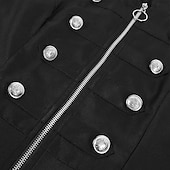 cheap Outerwear-Retro Vintage Punk &amp; Gothic Medieval Tailcoat Trench Coat Witch Cosplay Solid Colored Fancy Dress Women's Steampunk Walpurgis Night Halloween Carnival Masquerade Party / Evening LARP Adults' Coat
