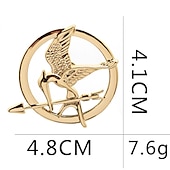 cheap Accessories-Hunger Games Mockingjay Brooch Pins Cosplay Movie Cosplay for Men&#039;s Women&#039;s Adults&#039; Masquerade