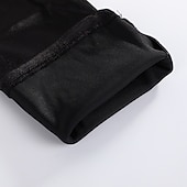 abordables Articles de fête-Gants en cuir verni sexy cosplay gants serrés et allongés avec revêtement en cuir brillant gants de performance de danse en tube d&#039;acier ds