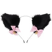 preiswerte Haarstyling-Zubehör-Katzenohren (gedämpftes Brot in Form von Katzenohren), Glöckchen-Haarband, Haar-Accessoires, japanisches Katzen-Kopfband, Halloween-Party, sexy Haarband