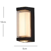 cheap Outdoor Wall Lights-10W 1000LM Wall Light Outdoor Indoor LED IP65 Waterproof Modern Aluminum Sconce Light Falling Fixture