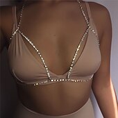 ieftine Accesorii și altele-Colier Choker Corp lanț / burtă lanț Lanțișor de Corp  Elegant și luxos Sclipici Sexy Aliaj Pentru Disc Cosplay Carnaval Pentru femei Costum de bijuterii Bijuterii de moda