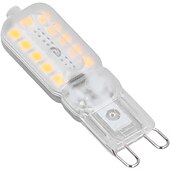 ieftine Lumini LED Bi-pin-Bec led g9 3000k alb cald/6000k lumină albă 3/5w 30w/50w echivalent cu halogen g9 bipin bec de colț cu fascicul 360 pentru iluminarea casei capac transparent (pachet de 5)