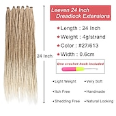 abordables Crocheter les cheveux-Extension Droit Tresses de boîte Cheveux Synthétiques Rajouts de Tresses 20 pièces