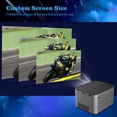 お買い得  プロジェクター-Salange hy350 プロジェクター フル hd 1080p アンドロイド 11.0 LED ホームシアター スマートフォンと互換性あり hdmi usb wifi ミラーリングビーマー