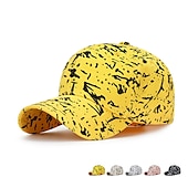 billiga Baseballkeps herr-Unisex Basebollkeps Solhatt Svart Vit Polyester Mode Ledigt Minimalism Utomhus Semester Grafisk Graffiti Justerbara Solskyddskräm Mode