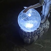 cheap Landscape Lights-Flower Fairy Statue Illuminates Girl Decoration Outdoor Garden Courtyard Angel Fairy Solar Light