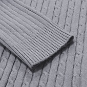 preiswerte Herrenpullover-Herren Rollkragenpulli Pullover Strickpullover Rollkragenpullover für Herren Gerippt Gedrehtes Stricken Retro Stilvoll Farbblock Rollkragen Perlenbesetzter Saum Pullover Täglich Festtage Bekleidung