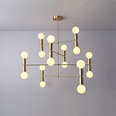 Χαμηλού Κόστους Σχέδιο Sputnik-led μενταγιόν 55/100cm φωτιστικό οροφής ρυθμιζόμενο ύψος μενταγιόν μοντέρνο φωτιστικό οροφής μέσα του αιώνα για σαλόνι, τραπεζαρία, κουζίνα