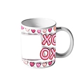 olcso Esküvői ajándék-Személyre szabott fényképes bögre ajándék XOXO Valentin-napi ajándék bögrék pároknak 3D bögre 11 oz szublimációs dizájnnal Valentin-napi ajándék férjnek barátnak barátnőnek feleségnek személyre
