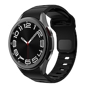olcso Samsung óraszíjak-Óraszíj mert Samsung Galaxy Watch 7/6/5/4 40/44mm, Galaxy Watch 5 Pro 45mm, Galaxy Watch 4/6 Classic 42/46/43/47mm, Watch 3, Active 2, Gear S2 Szilikon Csere Szíj Vízálló Állítható Légáteresztő