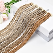cheap Crochet Hair-Clip in Braids Hair Extensions REECHO 6 PCS Clip in Hair Extensions Baby Braids Braids for Summer and Party 22 Long Natural Soft Synthetic Hairpieces