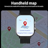 billiga Smarta klockor-iMosi D8 Smart klocka 2.01 tum Smart Klocka Blåtand Stegräknare Samtalspåminnelse Aktivitetsmonitor Kompatibel med Android iOS Dam Herr Lång standby Handsfreesamtal Vattentät IP 67 42,5 mm klockfodral