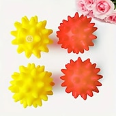 cheap Dog Toys-Bring Fun and Cheer to Your Pet with this Colorful Rubber Ball Toy!