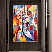 cheap Abstract Paintings-Large Abstract Art Painting on Canvas Hand-painted Original Colorful Canvas Wall Art Colourful Living room Painting on Canvas For Home Decor