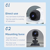 economico Videocamere di sorveglianza domestica per interni-2023 nuova mini telecamera wk12 wifi visione notturna piccole telecamere segrete videocamera di sicurezza wireless HD attivata dal movimento