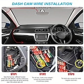 abordables DVR pour voiture-Caméra de tableau de bord 4 pouces pour voiture, dvr 24h hd 1080p, enregistreur vidéo à double objectif 1080p, boîte noire, dashcam de cycle, miroir, enregistreur de conduite
