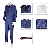 baratos Vestidos-Retro Vintage Loucos anos 20 Anos 20 Roupa Ternos / Conjuntos e Blazeres Cavalheiro Mafioso Homens Carnaval Ano Novo Traje de festa para noite Mascarilha Festa de Solteira Adulto Casaco Colete Camisa