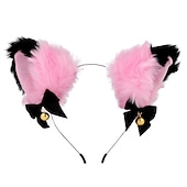 preiswerte Haarstyling-Zubehör-Katzenohren (gedämpftes Brot in Form von Katzenohren), Glöckchen-Haarband, Haar-Accessoires, japanisches Katzen-Kopfband, Halloween-Party, sexy Haarband