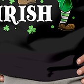 levne Topy svatého Patrika-Svatý Patrik Chlapecké 3D Písmeno klobouk Košilky Košile Dlouhý rukáv 3D tisk Jaro Podzim Sportovní Módní Šik ven Polyester Děti 3-12 let Tričkový Venkovní Ležérní Denní Běžný