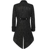 cheap Outerwear-Steampunk 18th Century 17th Century Coat Tuxedo Tailcoat Ren Faire Vampire Solid Colored Men&#039;s Steampunk Carnival Masquerade Party / Evening Adults&#039; Coat