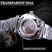 economico Orologi meccanici-Orologio Meccanico Automatico da Uomo - Orologio Moda Casual d&#039;Affari con Calendario Luminosa