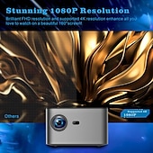 お買い得  プロジェクター-Salange hy350 プロジェクター フル hd 1080p アンドロイド 11.0 LED ホームシアター スマートフォンと互換性あり hdmi usb wifi ミラーリングビーマー