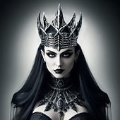 abordables Accessoires et plus-Rétro Vintage Punk &amp; Gothique Médiéval Couronnes Princesse Reine Déguisement Homme Femmes Fantaisie Royal Halloween Mascarade Carnaval Halloween Mascarade Adulte Tiare