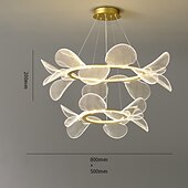 ieftine Lumini insulare-candelabru de tavan, candelabru cu led modern, candelabru pentru sufragerie, candelabru modern, simplu, atmosferă de lumină, gospodărie, fluture, lampa de sufragerie, rețea de lămpi cu pandantiv,
