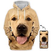 cheap Men&#039;s Custom Clothing-Men&#039;s Skull Textured Hoodies Hoodie Long Sleeve Hooded Sweatshirt Hooded Fashion 3D Print Party Vacation Streetwear Custom Print Black Print Front Pocket Spring &amp;  Fall Designer