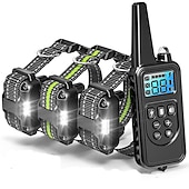 baratos Colares de Treinamento-Coleira de treinamento para cães sem choque Coleira vibratória para cães com alcance de 2.000 pés ipx7 Coleira vibratória à prova d'água para cães sem choque / coleira com controle remoto para 11-110