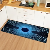 preiswerte Küchenteppiche &amp; Matten-3D-Wirbelmuster-Bereichsteppich, Küchenmatte, rutschfeste, ölbeständige Bodenmatte, Wohnzimmerteppich, Innen- und Außenmatte, Schlafzimmerdekor, Badezimmermatte, Eingangsteppich, Türmatte