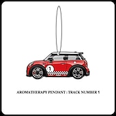 halpa Riipukset ja koristeet-2kpl mini cooper yleisauto aromaterapia riipus tuoksuva tabletti tarrat erikoisilmanraikastin auton sisustustarvikkeet