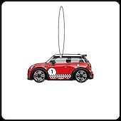 halpa Riipukset ja koristeet-2kpl mini cooper yleisauto aromaterapia riipus tuoksuva tabletti tarrat erikoisilmanraikastin auton sisustustarvikkeet