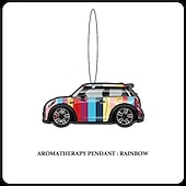 halpa Riipukset ja koristeet-2kpl mini cooper yleisauto aromaterapia riipus tuoksuva tabletti tarrat erikoisilmanraikastin auton sisustustarvikkeet