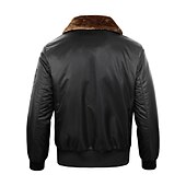 abordables veste de sport-Homme Manteau d&#039;hiver Bomber Veste Blouson Veste décontractée Extérieur Usage quotidien Chaud Poche Automne Hiver Plein Mode Vêtement de rue Revers Normal Noir Bleu Roi Vert Véronèse Veste