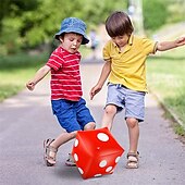זול משחקים ואביזרים-11.8 קוביות ג&#039;מבו מתנפחות מארז 2 חבילות כיף חיצוני קוביות מתנפחות ענק וקוביות 12 מ&quot;מ 10 יחידות למשחקי לודו ובריכה בפנים ובחוץ