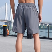 billiga aktiva shorts för män-Herr Atletiska shorts Joggingshorts Gymshorts Sport Utekväll Helgen Andningsfunktion Snabb tork Löpning Fritid Ficka Snörning Elastisk midja Slät Knelängd Gymnastik Sportkläder Svart Kungsblå