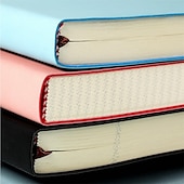 Χαμηλού Κόστους Notebooks &amp; Planners-400 σελίδες a4 σημειωματάριο φοιτητής τέχνης εξαίσιο παχύ μεγάλο σημειωματάριο a5 γραφείου υψηλής ποιότητας δερμάτινη εργασία συνεδρίου βιβλίο ρεκόρ οριζόντια γραμμή ημερολόγιο