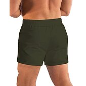 זול מכנסיים קצרים פעילים לגברים-בגדי ריקוד גברים מכנס אתלטי מכנסי ריצה מכנס קצר למכון כושר ספורט ליציאה סוף שבוע נושם ייבוש מהיר ריצה יום יומי כיס שרוך אלסטית מותניים אחיד באורך הברך התעמלות לבוש אקטיבי שחור כחול רויאל מיקרו-אלסטי