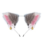 preiswerte Haarstyling-Zubehör-Katzenohren (gedämpftes Brot in Form von Katzenohren), Glöckchen-Haarband, Haar-Accessoires, japanisches Katzen-Kopfband, Halloween-Party, sexy Haarband