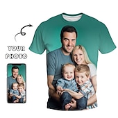 cheap Men&#039;s Custom Clothing-Custom T Shirt for Men Design Your Own Custom Shirts Personalized All Over Print Tee Custom Gifts Personalized Valentine Gift Custom Made