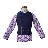 halpa Miesten puvut-Jali ja suklaatehdas Wonka Willy Wonka Päälystakki Cosplay-Asut Hatut Cosplay Elokuva-cosplay for Miesten Aikuisten Karnevaali Naamiaiset