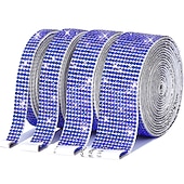 cheap Wearable Accessories-Bling Crystal Drill Rhinestone Shiny Colorful Artificial DiamondCar Sticker Handmade Diy Making Car Decoration 1yard 91cm